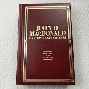 Five Travis McGee Mysteries First Printing 1985 MacDonald HC Travis Mcgee Bonded